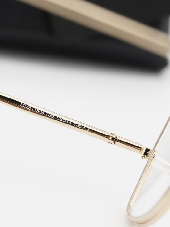 Max Mara MM5118-B 032 Square Eyeglasses - Gold 58mm main image 4